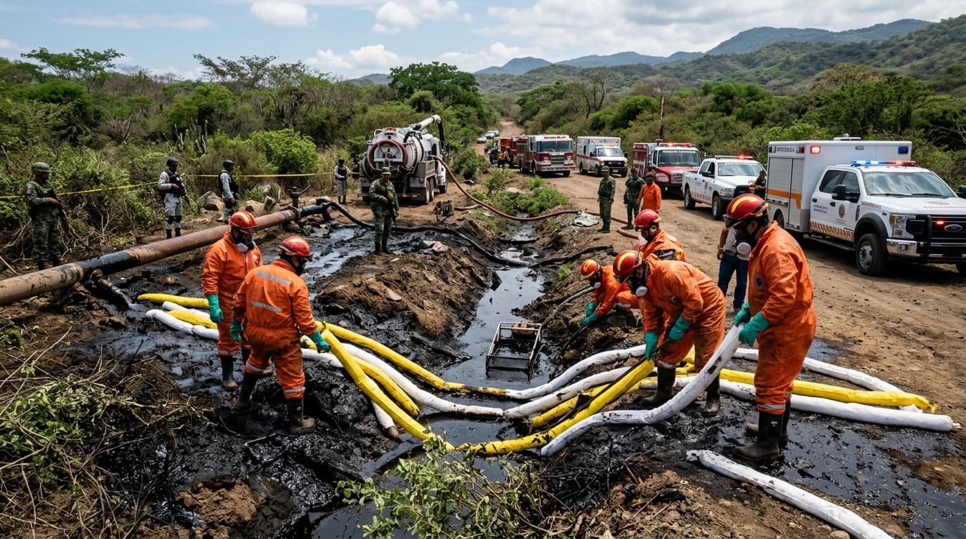 ASEA Investiga Derrame de Hidrocarburos por Presunta Toma Clandestina en Colima